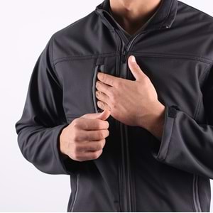 Softshell Mont Reflektör Fermuarlı