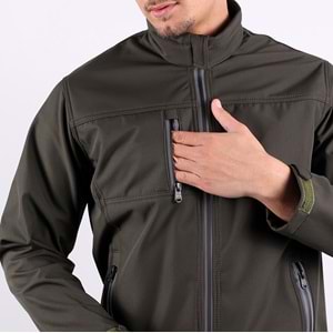 Softshell Mont Reflektör Fermuarlı