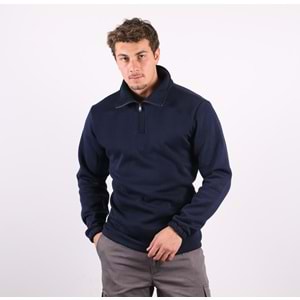 Samteks Üç İplik Yarım Fermuarlı Sweatshirt
