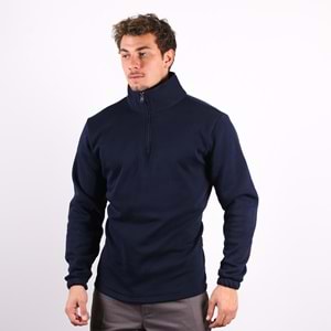 Samteks Üç İplik Yarım Fermuarlı Sweatshirt