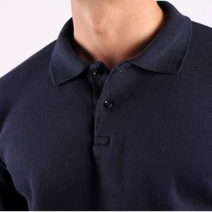 Samteks Üç İplik Polo Yaka Sweat