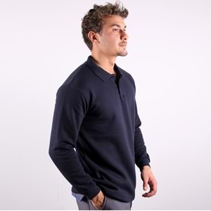 Samteks Üç İplik Polo Yaka Sweat