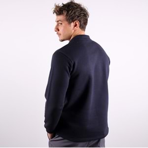 Samteks Üç İplik Polo Yaka Sweat