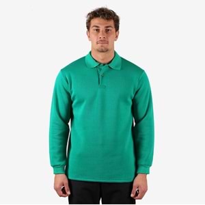 Samteks Üç İplik Polo Yaka Sweat