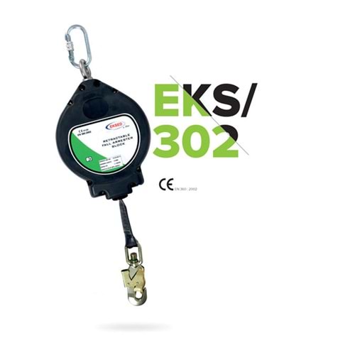 Düşüş Durdurucu Kevlar Kolonlu Geri Sarımlı 6 mt Eks