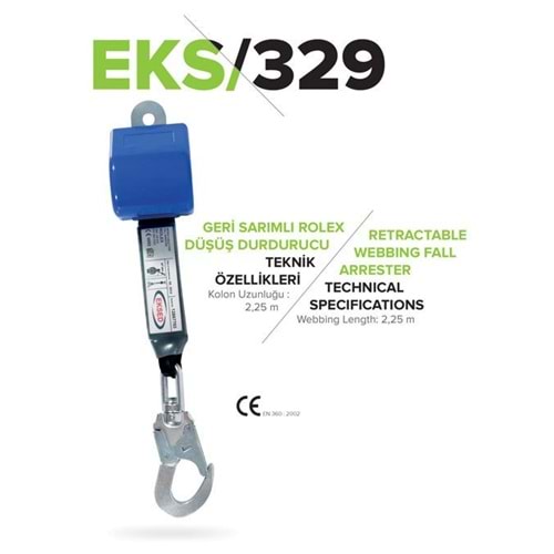 Düşüş Durdurucu Geri Sarımlı 2,25 mt Rolex Eks