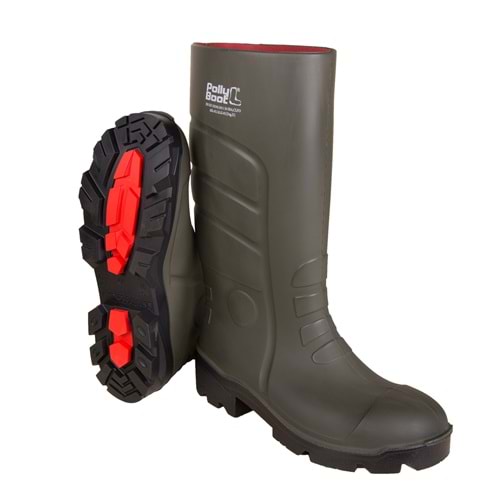 Çizme Galaxy Vega 501 O4 31Cm Boğazlı Çeliksiz Polly Boot Haki
