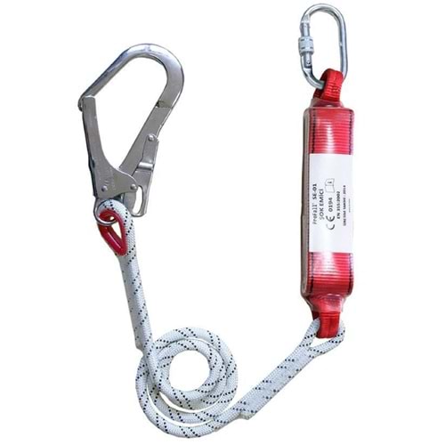 Lanyard Absorberli Tek Bacak 2 Mt Safeset