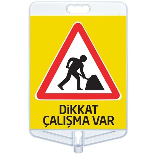 MFK MFK9305 Dikdörtgen Dikkat Çalışma Var Levhası