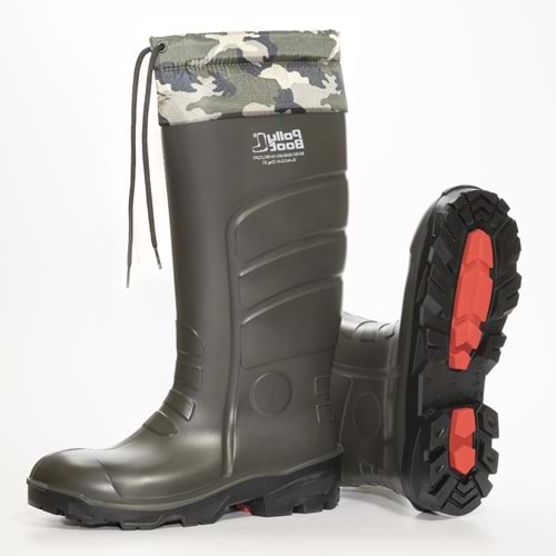 Polly Boot Power Rigger Boğazlı Yünlü Çizme S4 35 cm