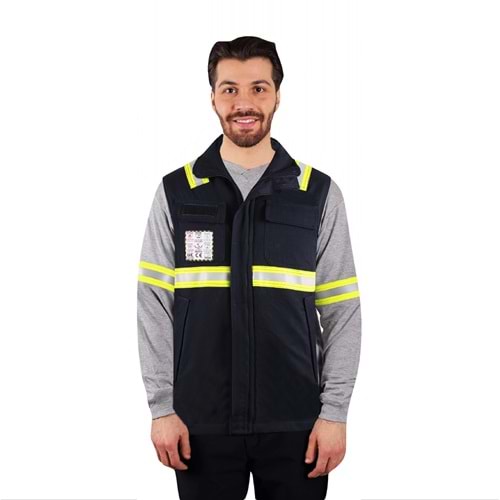 Yelek Güç Tutuşur & Antistatik Pro FR120-Y Astarsız