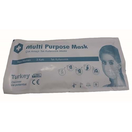 Maske Cerrahi 3 Katlı Non-Woven 10 Lu Paket