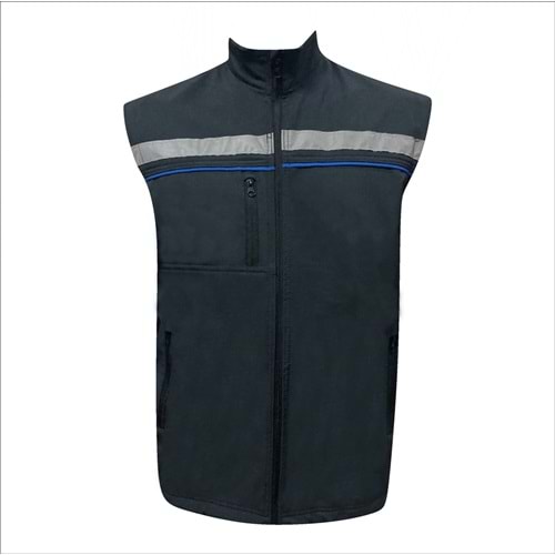 Yelek Softshell Sax Mavi Biyeli