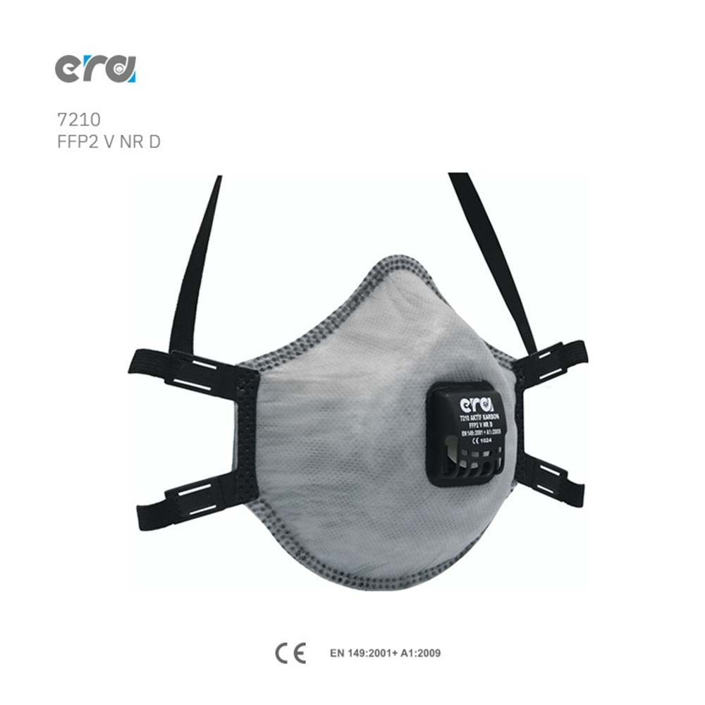 Era 7210 FFP2 Aktif Carbon Ventilli Toz Maskesi