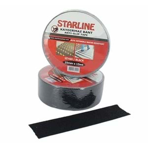 Starline Kaydırmaz Bant Siyah 25 mm 15 mt