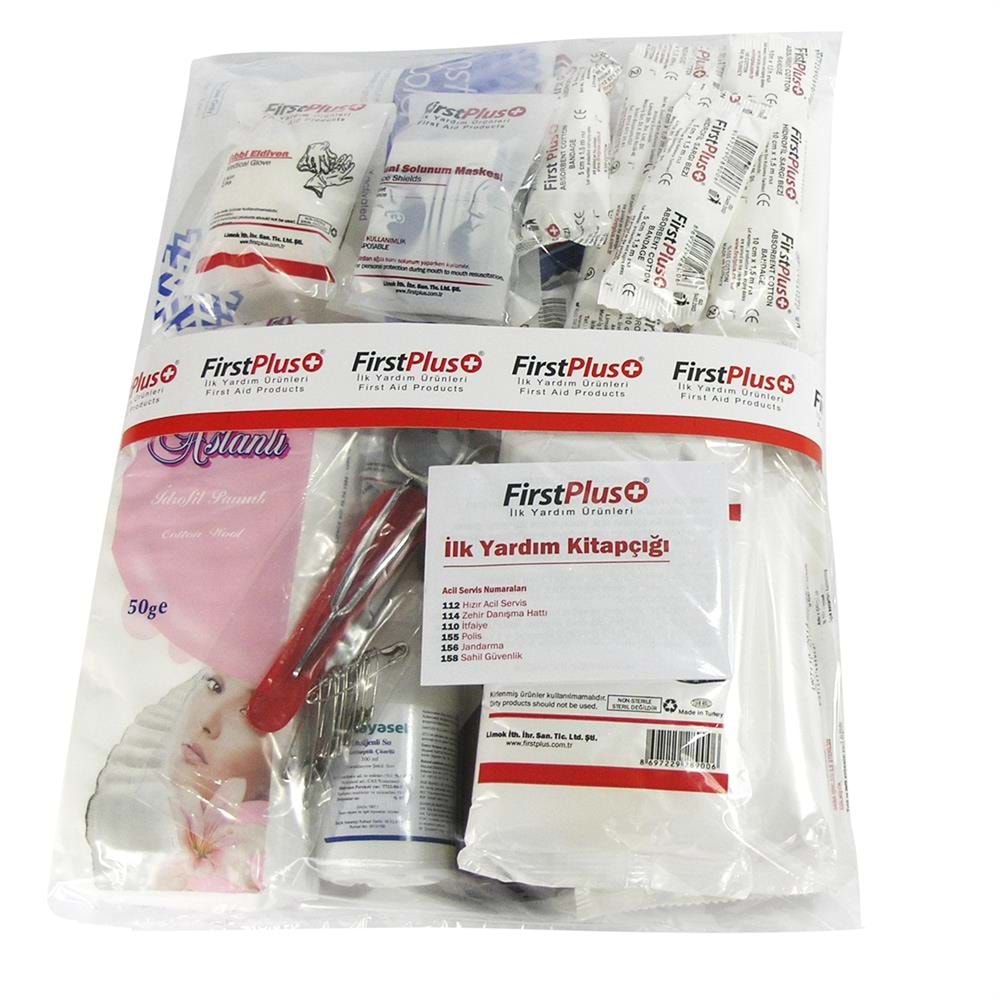 İlk Yardım Çanta Dolap İçerik Paketi Firstplus FP 10.103 İş Yeri