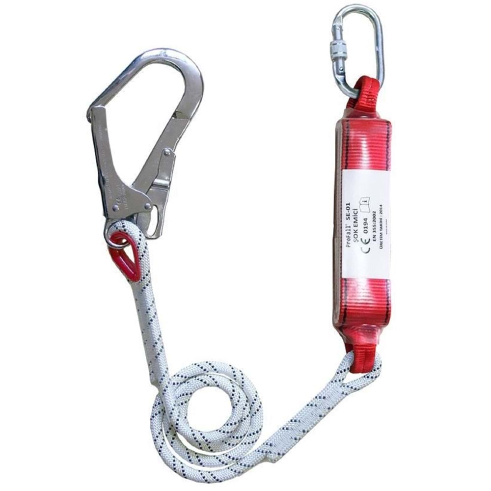 Lanyard Absorberli Tek Bacak 2 Mt Safeset