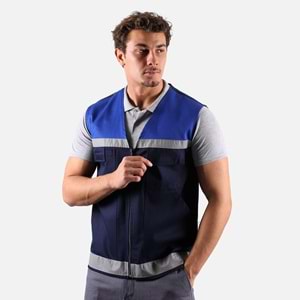 Yelek 16x12 V Yaka Astarsız Reflektörlü