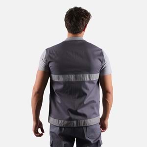 Yelek 16x12 V Yaka Astarsız Reflektörlü