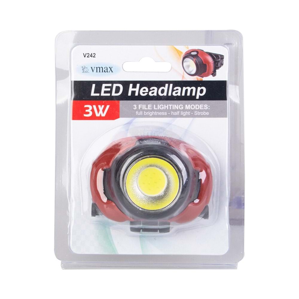 VMAX 3W COB Led V242 KL:240 Pilli Kafa Lambası