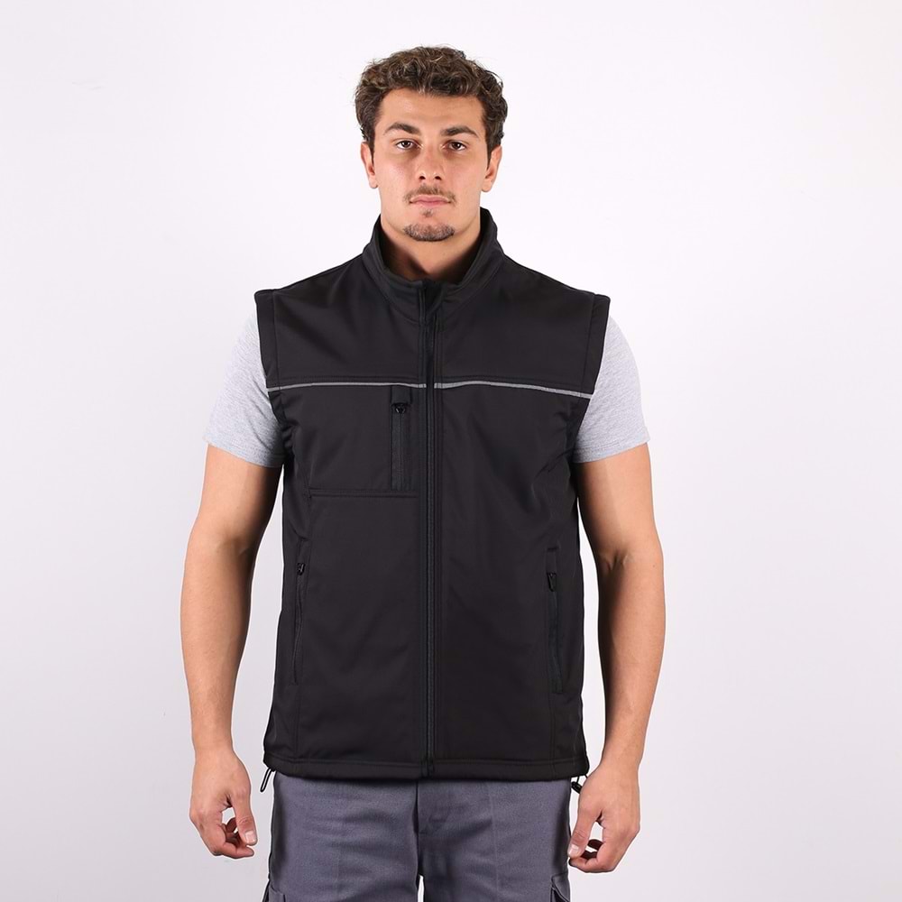 Yelek Softshell Reflektör Biyeli