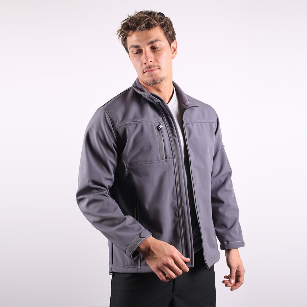 Softshell Mont Reflektör Fermuarlı
