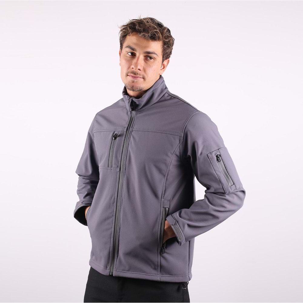 Softshell Mont Reflektör Fermuarlı