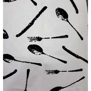 Kaşık Çatal Baskılı Önlük