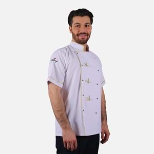 Aşçı Önlük Tuğralı Kısa Kol