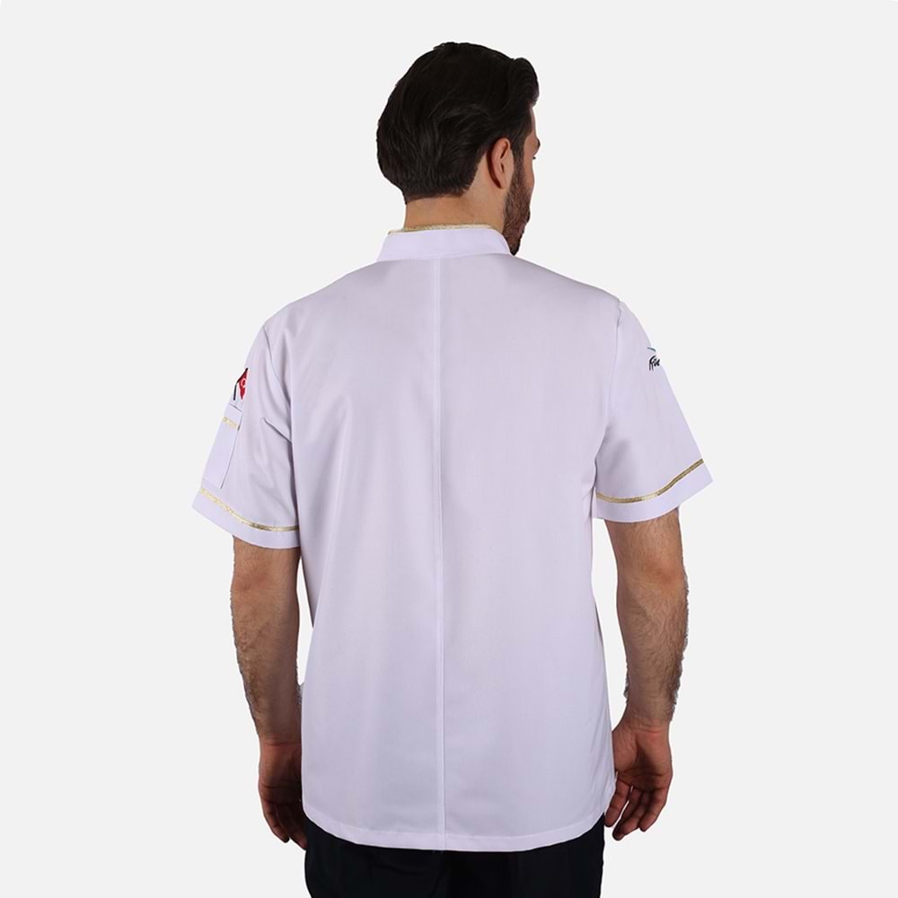 Aşçı Önlük Tuğralı Kısa Kol