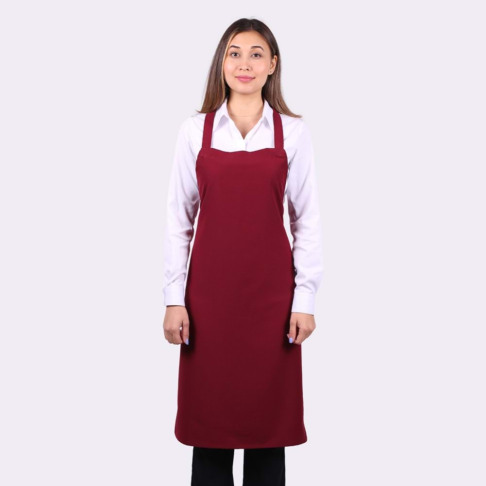 Alpaka Askılı Önlük - Bordo
