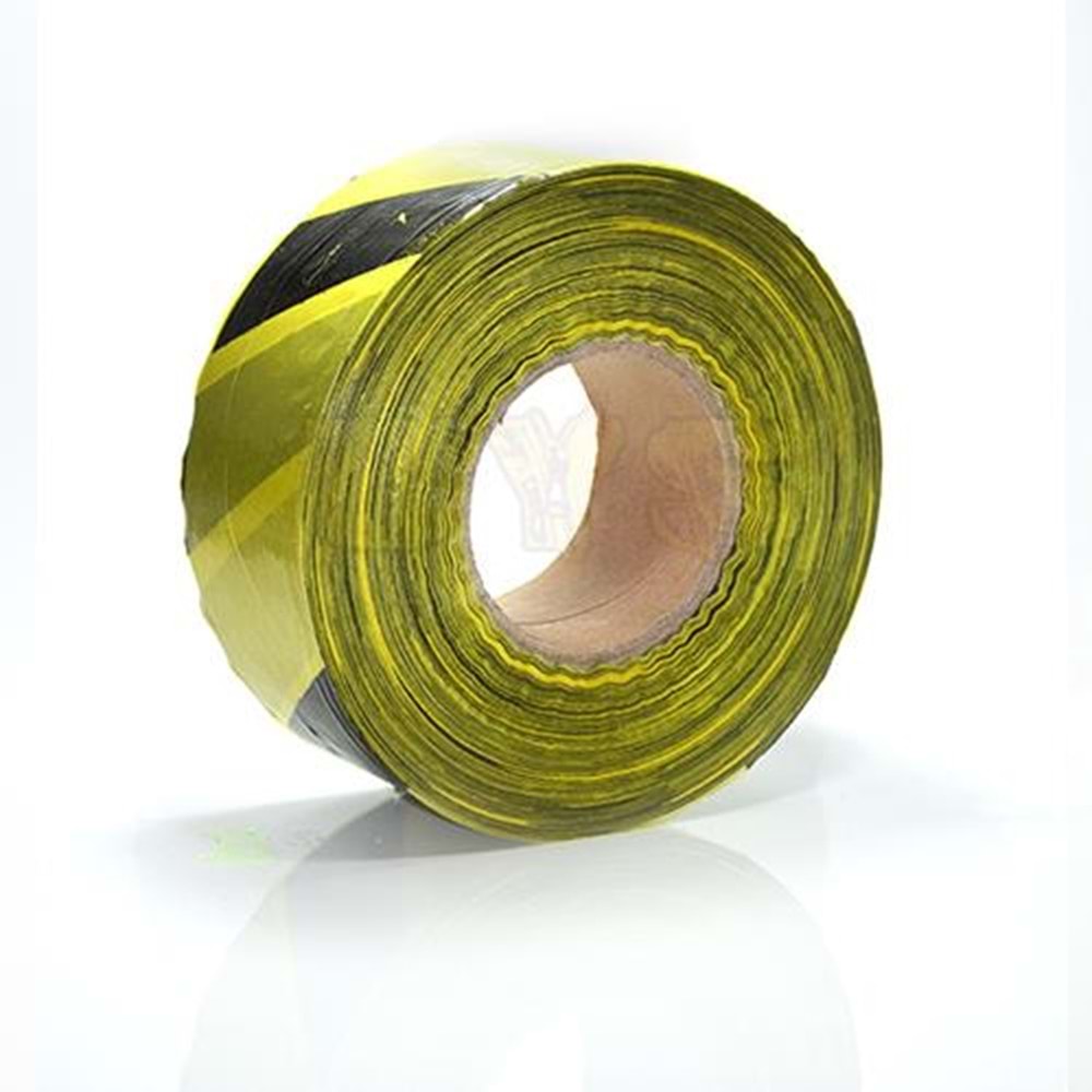 İkaz Şeridi Sarı Siyah 7 cm Büyük